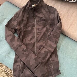 lululemon athletica Camo Jacket - Black and Gray
